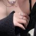 Small Niche Design, Irregular Metal Zircon Open, Women's Cool Style, Simple And Versatile Temperament, Personalized_ipsvogv.com