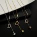 Titanium Steel Necklace Letter D Tassel Necklace Women's Light Luxury Versatile Mesh Red Jewelry Sweater Chain Show Slim_ipsvogv.com
