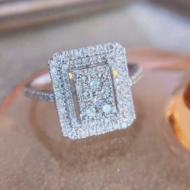 exclusive accessories High end light luxury temperament full diamond micro inlaid ring for women Versatile zircon ring_ipsvogv.com