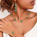 Women's Jewelry Set Fashion Fashionable Temperament Metal Lucky Five Leaf Clover Love Petals Ladies Necklace Bracelet Earrings Gift Set_ipsvogv.com