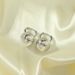 Ins Style Brass Real Gold Light Luxury Simple Versatile Ear Cuffs Matte Brushed Metal Round Ball Women's Earrings_ipsvogv.com