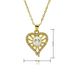 Pearl Turquoise Heart Necklace Female Temperament Versatile Inlaid Zircon Gold Plated Peach Heart Clavicle Chain Jewelry_ipsvogv.com