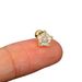 Unisex five pointed star piercing earrings for women with micro inlaid zircon small ear bone studs popular earrings_ipsvogv.com