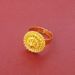Hollow Out Design Gold-plated Necklace Pendant Earring Ring Three Piece Jewelry Set_ipsvogv.com