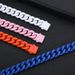 Men's Jewelry Stainless Steel Jewelry Painted Cuban Chain Thick Necklace Niche High End Light Luxury Titanium Steel Necklace Hip Hop Men_ipsvogv.com