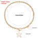 Simple White Star Fritillary Necklace, Temperament Metal Thick Aluminum Chain Sweater Chain Wholesale_ipsvogv.com