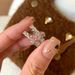 Luxurious Super Sparkle Zircon Ins Premium Korean Versatile Cool Design Fried Dough Twists Chain Ring_ipsvogv.com