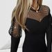 Women's Clothing mesh hot diamond splicing lantern sleeve tight skirt_ipsvogv.com