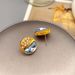 Korean minimalist, exquisite, personalized round glass crystal with a sense of luxury and light luxury. Zircon silver_ipsvogv.com