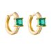 Women's Jewelry 925 Sterling Silver Emerald Square Zircon Earrings Ins Style Light Luxury Design Decoration Earrings_ipsvogv.com