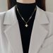 Body 【 Full Titanium Steel 】 Beimu Lucky Grass Flower Minimalist Wind Furnace Real Gold Necklace Female INS Mesh Red 【 】_ipsvogv.com