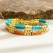 French Color Hand Made Beads Retro Natural Stone Tube Bead Bracelet Fashion Bracelet Jewelry_ipsvogv.com