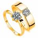 Couple Rings Men And Women Getting Married, Simple Simulation Diamond Rings, A Pair Of Engraved Valentine's Day Gifts_ipsvogv.com