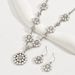 Wind earring set with zircon pearl flower earrings necklace_ipsvogv.com