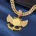 Photo Frame Wings Anchor Full Diamond Creative Design Alloy Rhinestone Cuban Chain Pendant Hip Hop Accessories_ipsvogv.com