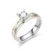 Light luxury niche titanium steel couples pair rings with fashionable and versatile dual color gold diamond rings,_ipsvogv.com