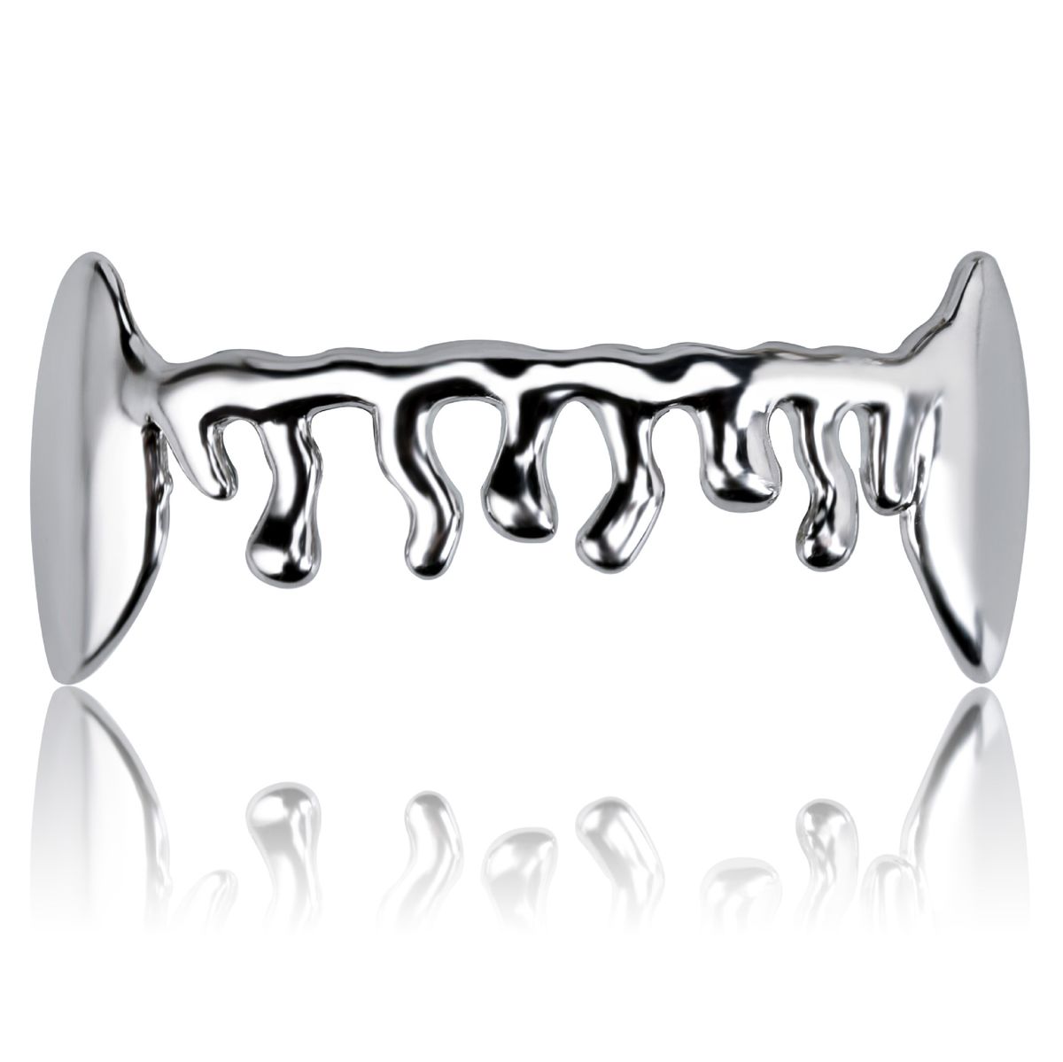 Gold Plated Water Drop Canine Lower Teeth Braces Personality Clown Hip Hop Decorative Gold Braces_ipsvogv.com