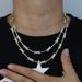 Hip Hop New Thorn Fashion Inlaid Zircon Tennis Chain Couple Necklace_ipsvogv.com