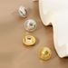Sterling Silver Button Earrings Light Luxury Personality Fashion High Sense Retro Female Niche Earrings_ipsvogv.com