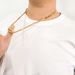 5mm Stainless Steel Square Pearl Wrapped Chain Gold Necklace For Men And Women Vacuum Plated New YS2_ipsvogv.com