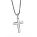 Men's Jewelry Fashionable Titanium Steel Jewelry, Popular Light Luxury Style Full Diamond Cross Sweater Chain Steel Necklace_ipsvogv.com