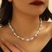 Small Niche Design, Personalized Men's And Women's High-end Pearl Necklace, Irregular CCB, Simple Temperament,_ipsvogv.com