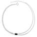 Fashionable Brand Men And Women Street Hip Hop Simple Personality Clavicle Chain Square Black Diamond Titanium Steel Splicing Double Layer Necklace_ipsvogv.com