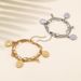 Women's Jewelry Cold Ins Style Fashion Day And Night Moon Sun Oval Pendant Double Chain Stainless Steel Bracelet_ipsvogv.com