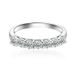 D color pure silver seven princess Mosang stone ring women to wear in layers, same style for men and women, single row_ipsvogv.com