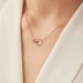 Mobius ring necklace for women double ring clavicle chain temperament light luxury titanium steel ring chain_ipsvogv.com