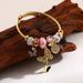 Pan Jiaduola DIY Beaded Love Butterfly Pendant Personalized Stainless Steel Adjustable Couple Bracelet_ipsvogv.com