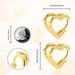 Hot Sale Fashionable High End Hollow Design Heart Earrings Brass Real Gold Electroplated Earrings_ipsvogv.com