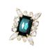 Opening Rhinestone Ring Bridal Bracelet Full Diamond Simple Retro All-match Square Ring_ipsvogv.com