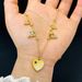 Triangle Love Peach Heart Titanium Steel High Grade, Light Luxury, Diamond Inlaid Necklace, Women's Collarbone Chain,_ipsvogv.com
