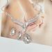 Women's Wedding Jewelry Set - Elegant Zircon Clavicle Necklace & Earrings Bracelet (Bridal, Evening Party, 16-18 Inch Chain, Luxury Gift Box)_ipsvogv.com