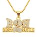 Cool Full Diamond Numeric Letter Necklace for Men's Personality Dominant Street Dance Sweater Long Pendant_ipsvogv.com