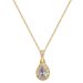 Idustry 【 】 Water Drop Light Luxury Charm Gorgeous Full Diamod Necklace Wome's Versatile Clavicle Titaium Steel 【 】_ipsvogv.com