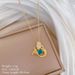 Blue 【 】 Mermaid Light Luxury Charm Gorgeous Full Diamond Necklace Women's Versatile Clavicle Titanium Steel Chain 【 】_ipsvogv.com