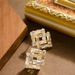 Korean Style Minimalist Geometric Square Crystal Zircon For Women With A Sense Of Luxury, Delicate And Fashionable_ipsvogv.com