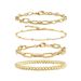 Women's Jewelry Simple Chain Bracelet Set Fashion Paper Clip Figaro Chain Versatile Bracelet_ipsvogv.com