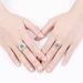 Couple Female Diamond Zircon Wedding Ring, Silver Plated Korean Edition, Dominant Men's Ring_ipsvogv.com