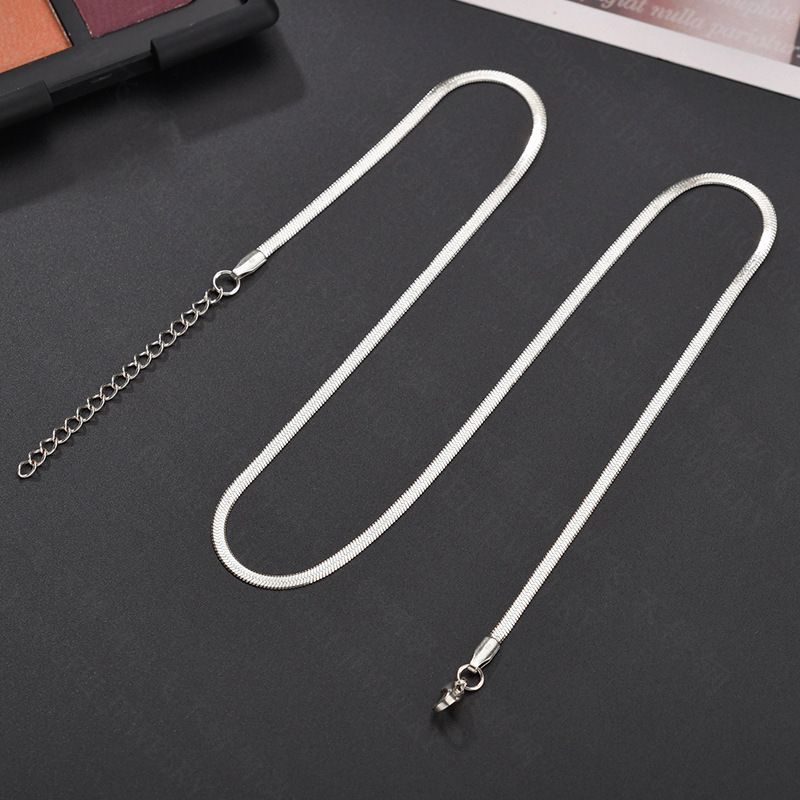 Fashion Rectangle Copper Zircon Necklace_ipsvogv.com