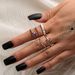 Personalized Fashion Creative Irregular Zircon Tree Branch 5-piece Geometry Set Ring_ipsvogv.com