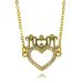 Hot Selling Copper Micro Inlaid Zircon DIY Jewelry Accessories Love Crown Cat Necklace_ipsvogv.com