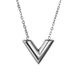 2023 New Simple Gold Small Luxury V-Letter Necklace Female Summer Collar Chain Net Red Colorless Qixi_ipsvogv.com