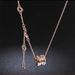 Titanium Steel Necklace, Man Waist, Black Ceramic Rose Gold, Little Figure Pendant, Female Collar Chain, Gold Wrapped,_ipsvogv.com