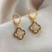 Double-sided Clover For Women With Diamond Inlay, Luxurious Elegant And Noble Temperament Earrings_ipsvogv.com