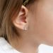 Women's Jewelry Simple Stainless Steel Earrings Hollow Round Hammer Ear_ipsvogv.com