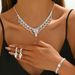 2024 Christmas Versatile Decoration High-End Accessories Clavicle Chain Necklace Earrings Bracelet Light Luxury Jewelry_ipsvogv.com