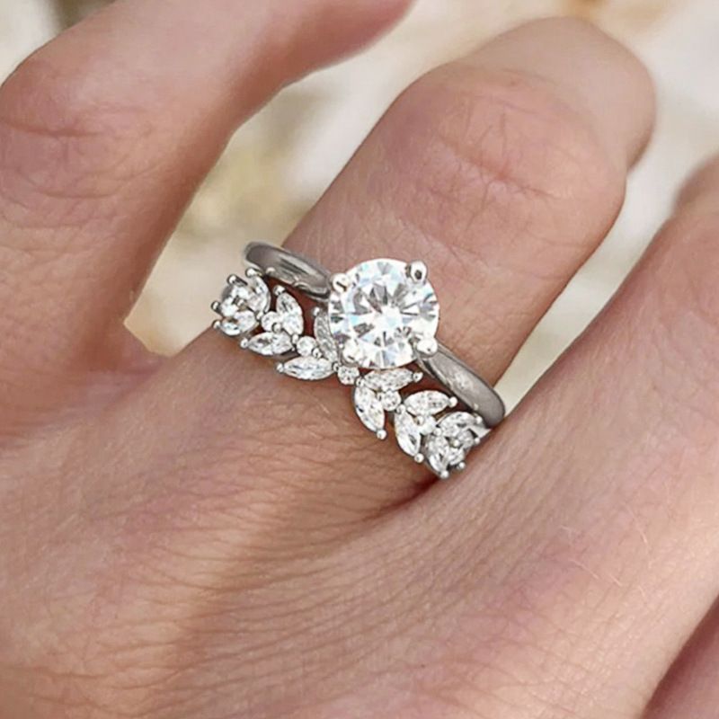 Cao Shi's Wheat Ear Geometric Design Pairs Delicate, Luxurious, High-end Rings With Fashionable Engagement Accessories_ipsvogv.com
